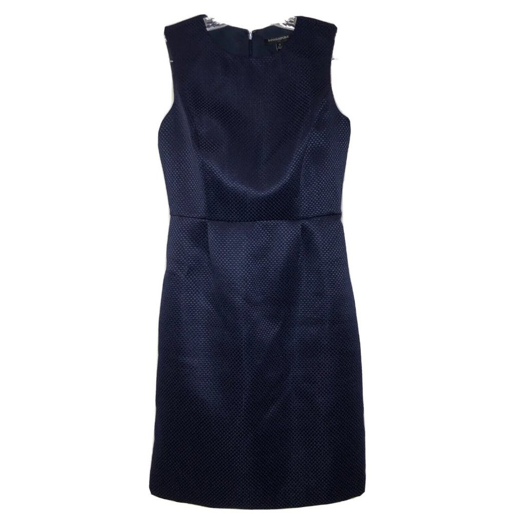 Banana Republic Women's Size 0 Dress Career Structured Sleeveless Textured